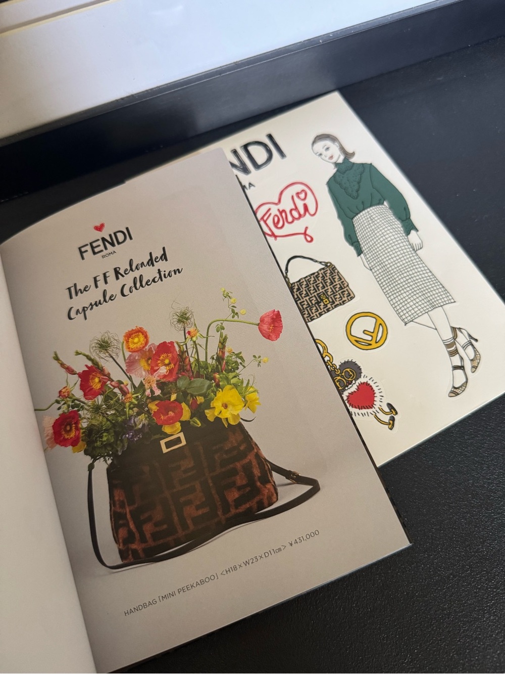 Fendi Notebook & Sticker Set - Picture 6 of 10